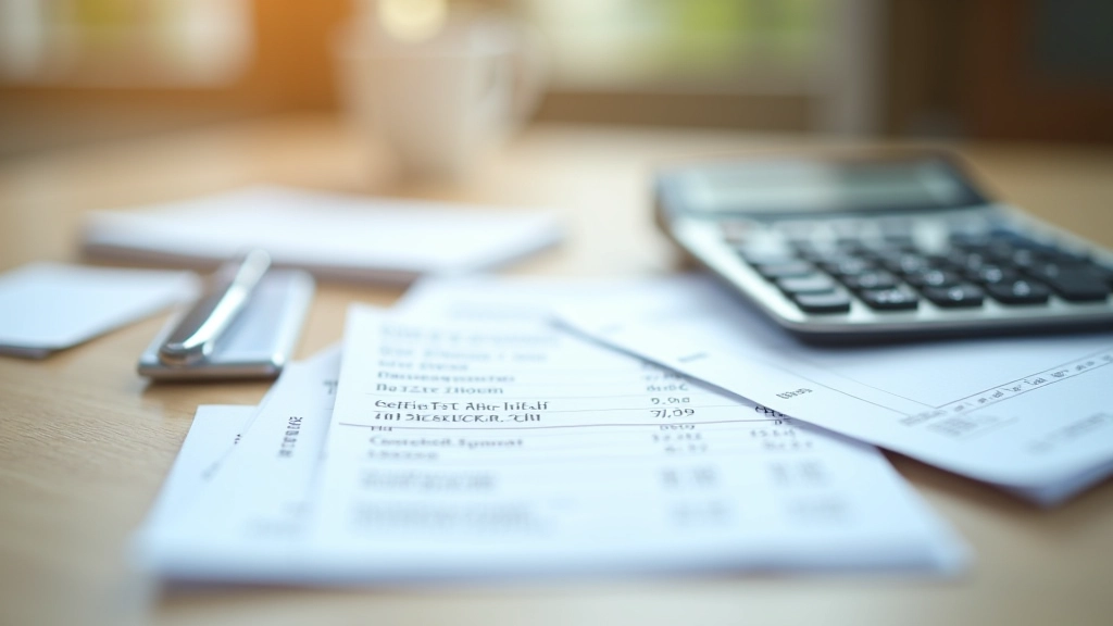 Steuerrechner und Notizbuch mit aufgeschriebenen Zahlen und Beträgen auf einem modernen Schreibtisch