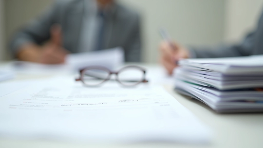 Steuerformulare und Finanzberichte auf einem ordentlichen Schreibtisch mit Ordner